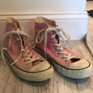 Pink High Top Converse